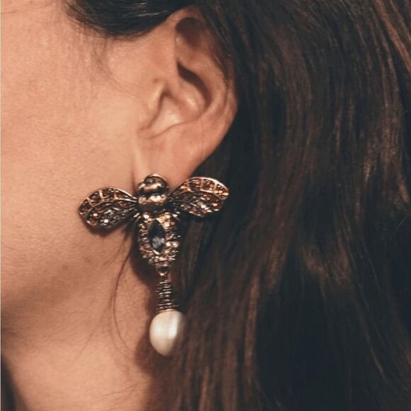 Statement drop earrings N541 - Picture 1 of 4